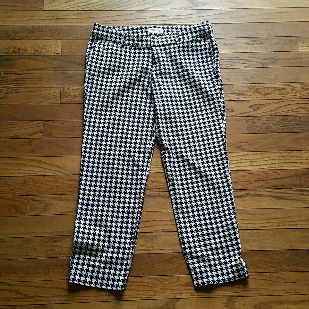 Old Navy Pixie Houndstooth Ankle Pants, Sz. 8